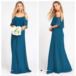 NWT Caitlin Ruffle Maxi Dress